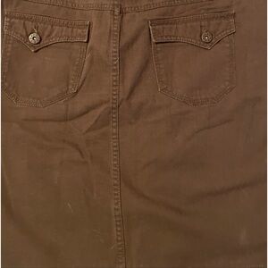 Faded Glory Size14 Women’s Brown Cotton Mini Skirt